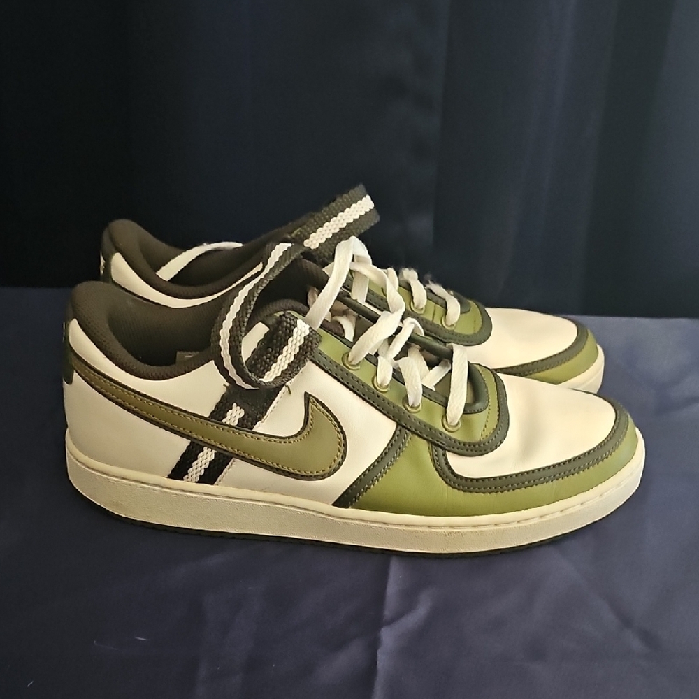 Nike Green and White Sneakers